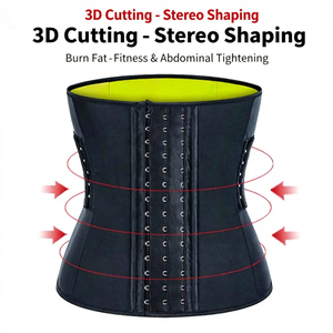 Sabuk pelangsing lateks elastis, dapat dilepas untuk latihan pembentuk tubuh, sabuk keringat kebugaran, sabuk pelangsing pinggang - Product Image 4