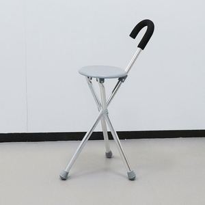 Xách tay Trọng lượng nhẹ người già đi bộ thanh mía Gấp Đi Bộ thanh ghế Nạng Phân Ba Legg - Product Image 2