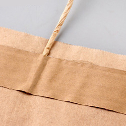 Custom Printed White and Brown Kraft Shopping <b>Paper</b> <b>Bag</b> With Handles Twisted Handle Shopping <b>Carrier</b> <b>Bag</b> With Logo Printed - Product Image 4