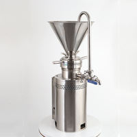 Moulin colloïdal vertical automatique industriel compact pour tahini, beurre de cacahuète, beurre de noix et graisses, usage commercial et alimentaire