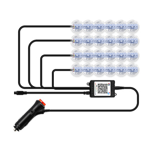 Nhiều màu nội thất đèn LED với chế độ âm nhạc cho xe tải SUV môi trường xung quanh chiếu sáng xe với ứng dụng thông minh điều khiển xe đèn Led nội thất - Product Image 4