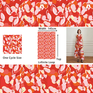 BSSI Mắt Bắt Vibrant Hoa Mẫu Kỹ Thuật Số In Liberty Tana Cỏ Bông Vải 100% Cotton Cho Phụ Nữ Mùa Hè Ăn Mặc - Product Image 5