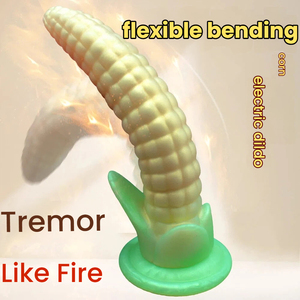 Neuer Speziell Geformter Flüssig-Silikon <span class=keywords><strong>Penis</strong></span> Elektrischer Analplug Mais-Springei Weich Wasserdicht Umweltfreundlich Weiblicher <span class=keywords><strong>Masturbator</strong></span> - Product Image 2