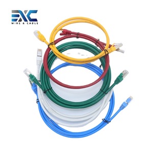 <span class=keywords><strong>Cable</strong></span> <span class=keywords><strong>de</strong></span> <span class=keywords><strong>red</strong></span> Cat 8 <span class=keywords><strong>de</strong></span> comunicación <span class=keywords><strong>de</strong></span> alta velocidad personalizado EXC 40Gbps 2000MHz SFTP trenzado plano RJ45 Eternet <span class=keywords><strong>Cable</strong></span> <span class=keywords><strong>de</strong></span> conexión - Product Image 1