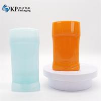 Contenant de déodorant en PP de 85 ml, forme ovale colorée, emballage vide avec ouverture facile, 85 g, pour gel capillaire
