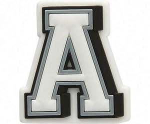 Vente en gros de sabots en caoutchouc personnalisés pour femmes Pack de lettres Décorations de chaussures en métal acrylique pour accessoires de boutons en position haute - Product Image 2