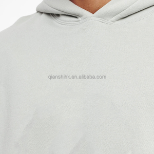 Boxy Fit Logo personnalisé poids lourd Streetwear pull français éponge Vintage Essentials sweats à capuche pour hommes 100% sweats à capuche en coton - Product Image 3