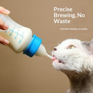 Bouteille en silicone <span class=keywords><strong>pour</strong></span> chat portable, utilisation en extérieur/intérieur/en voyage, distributeur automatique de nourriture <span class=keywords><strong>pour</strong></span> <span class=keywords><strong>chaton</strong></span>, sucette <span class=keywords><strong>pour</strong></span> nouveau-né - Product Image 1