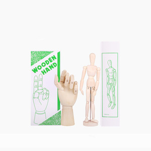 Bview 미술 용품 아티스트 드로잉 나무 인체 5.5 인치 키 큰 나무 마네킹 아티스트 스탠드와 Manikin - Product Image 6