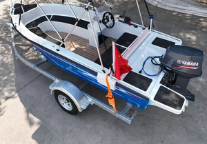 <span class=keywords><strong>Nuevo</strong></span> Diseño 2024 Lancha Rápida Pequeña de Ocio <span class=keywords><strong>420</strong></span> con Motor Fuera de Borda Yate de Lujo de 4.2m Bote de Pesca de Aluminio de 14 Pies - Product Image 5