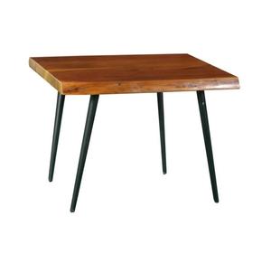 Table de meubles moderne industrielle indienne de qualité supérieure en bois + fer Table à manger rectangulaire Meubles de salle à manger - Product Image 1