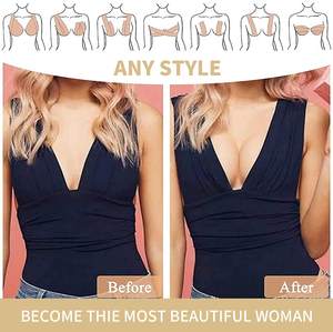 Ruban de lifting mammaire - Rouleau de ruban adhésif médical transparent invisible pour le corps, soutien-gorge sans bretelles et sans dos, ruban pour seins, pour les bonnets <span class=keywords><strong>A</strong></span>-E uniquement, non coupé - Product Image 6