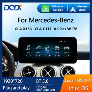 Sistema Operativo LINUX para Reproductor de DVD para Automóvil Benz Clase A W176/CLA C117/GLA X156 2013-2018, Pantalla HD, Radio Estéreo con Carplay, Navegación GPS, Bluetooth - Product Image 1