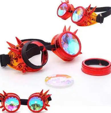 Óculos de caleidoscópio-trippy psicodélico-óculos anti-prisma fundável-acessórios para festival