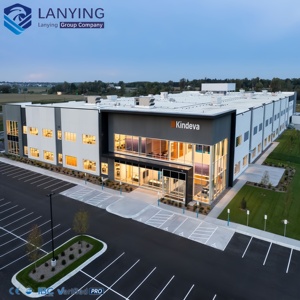 Almacén de Acero Prefabricado Multifuncional Moderno para Almacenamiento <span class=keywords><strong>Temporal</strong></span>, Taller, Supermercado - Product Image 6