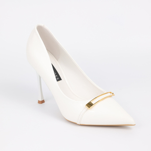 Bombas elegantes de verano para mujer verde militar estilo francés tacones altos finos punta estrecha tendencia de moda - Product Image 3