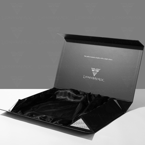 Lionwrapack bán buôn Hộp quà tặng sang trọng thân thiện với môi đóng cửa từ sợi nhỏ lót phù hợp với trang phục bao bì vật liệu có thể tái chế - Product Image 1