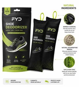 Bolsas Desodorantes para Zapatos, Paquete de 2, 75g X 2, Eliminador de Olor de Zapatos con Carbón de Bambú, Absorbedor de Humedad para Zapatos, Zapatillas y <span class=keywords><strong>Botas</strong></span> con Mal Olor - Product Image 3