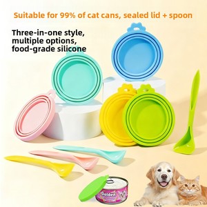 Coperchi in Silicone Rotondi per Lattine di Cibo per Cani e Gatti, 3-in-1, Sigillatura Ermetica per la Conservazione degli Alimenti (Dongguan) - Product Image 2