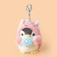 Porte-clés en peluche Koi Little Penguin au design anime, version coréenne, pendentif énergétique positif, poupée transformable, ornement de sac