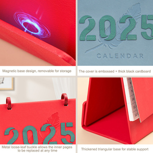 Tùy chỉnh có thể in logo công ty quảng cáo <span class=keywords><strong>2025</strong></span> Lịch 12 tháng kinh doanh bàn lịch với đứng - Product Image 2