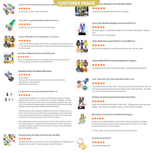 Hero Makers bastón equipo Logo varillas Retro Mini natación carrera coche bronce Metal plata Logo oro medallón personalizado - Product Image 5