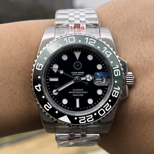 Nouvelle montre de plongée de luxe automatique pour homme, 40 mm, plusieurs fuseaux horaires, réserve de marche, mouvement mécanique 3285, acier inoxydable 904L - Product Image 4