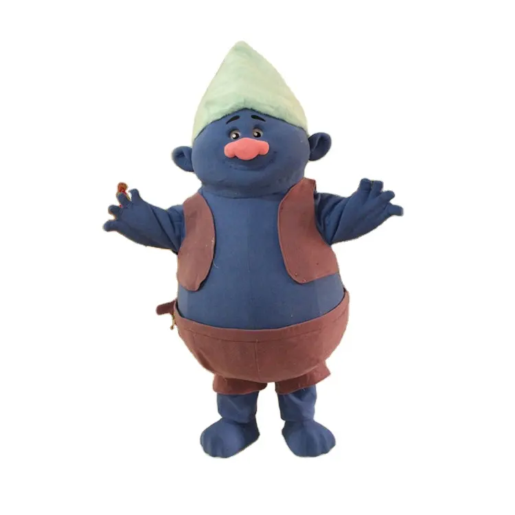 Популярная кукла-персонаж из мультфильма, костюм-талисман Biggie-Тролль для взрослых