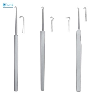 Ensemble de crochets chirurgicaux rétracteurs en acier inoxydable, instrument manuel certifié CE Classe I pour utilisation en chirurgie - Product Image 1