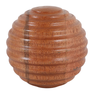 Scultura decorativa a forma di sfera in legno di mango per mensola, tavolino da caffè, soggiorno, ufficio, ornamento da esposizione - Product Image 5