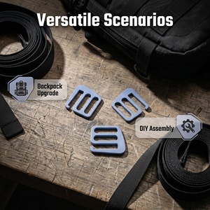 Boucle à dégagement rapide en métal en forme de G <span class=keywords><strong>pour</strong></span> sacs à dos d'extérieur, pièces de sacs à dos, sangles de bagages, boucles réglables en forme de G - Product Image 4