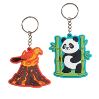 Porte-clés en PVC durable de forme personnalisée, imprimé par transfert thermique, pour clés de voiture d'adulte, cadeau de fête avec carte de présentation