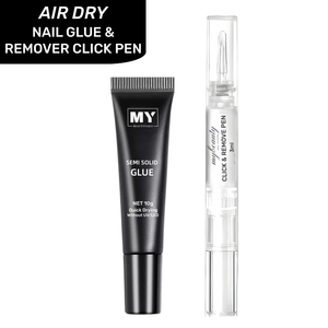 MyBeautyNails Colla e Solvente per Unghie Finte a Lunga Durata 21 Giorni+ ad Asciugatura Rapida, Adesivo Super Forte per Unghie Press-On Impermeabile - Product Image 1