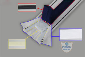 Machine automatique <span class=keywords><strong>de</strong></span> fabrication <span class=keywords><strong>de</strong></span> bandeaux anti-transpiration à 4 aiguilles, machine à <span class=keywords><strong>coudre</strong></span> automatique pour bandeaux anti-transpiration, casquettes <span class=keywords><strong>de</strong></span> baseball, bandeaux pour chapeaux Fedora - Product Image 6