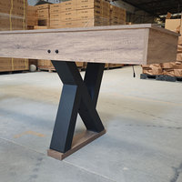 Table de shuffleboard LED de 9 pieds avec plateau haute densité, jeu combiné 2-en-1 shuffleboard et bowling pour parcs d'attractions