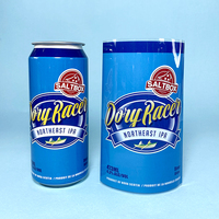 Film thermorétractable en PVC personnalisé, imperméable et anti-rayures, pour étiquettes de boissons sur emballages de bière, prix de gros