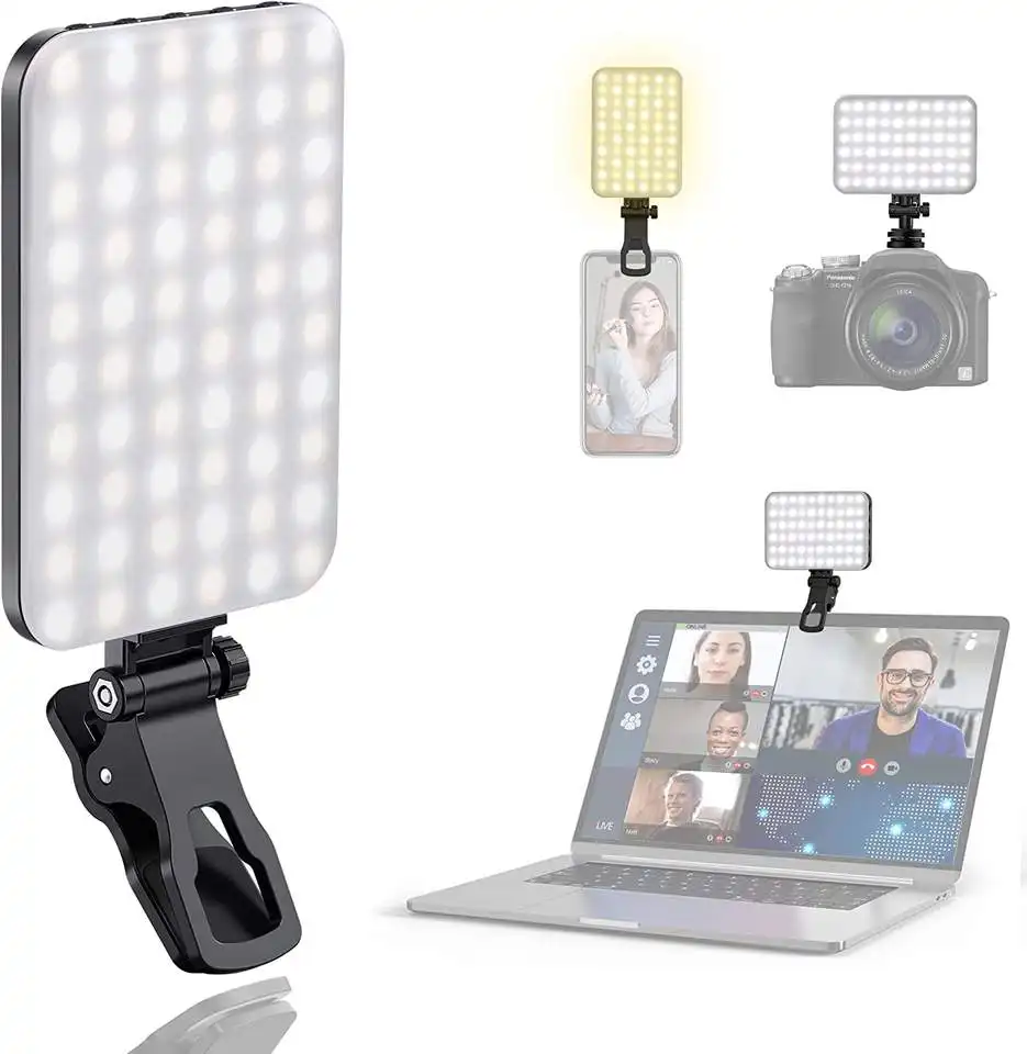 Draagbare Oplaadbare Mini Led Selfie Licht Mini Ring Licht Voor Telefoon Licht Clip Telefoon Accessoires