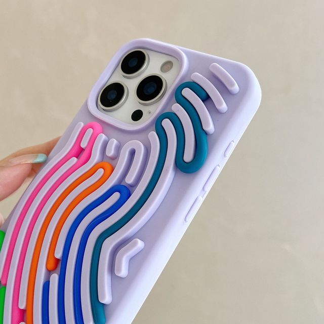 Creative Liquid Silicone Phone Case for iPhone 17 16 15 14 13 Series 16 ProMax Interesting 3D Shockproof Protective Covers