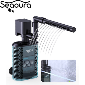 SEAOURA SR-702 Hoogwaardige Mini Acryl <span class=keywords><strong>Aquarium</strong></span> Canister Hangende Onderwater Filter Spons Visbak Water Zuurstofpomp - Product Image 1