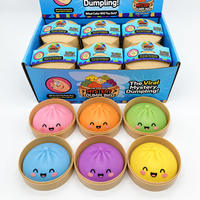 Jouet anti-stress de haute qualité, jouet de relaxation à presser et lâcher, jouet anti-stress en forme de boulette vapeur, jouet squishy en forme de dumpling pour Needoh Box