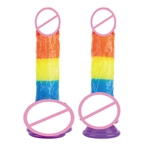 Yumuşak Silikon Gerçekçi Kadın Oyuncağı Yeni Düzensiz Işıklı Tasarım Büyük Penis Yetişkin Seks Ürünleri - Product Image 2