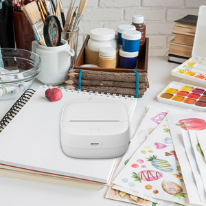 DIY Mini Bolso Sem Fio Inteligente Handheld Cartão Etiqueta de Impressão Inkless BT Do Telefone Móvel Blue Tooth Impressora Térmica Portátil - Product Image 5