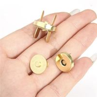 Fermoir magnétique 18/20/25 mm en alliage de zinc, fermoir magnétique discret personnalisé pour sacs à main de luxe, écologique, haut de gamme, mode personnalisée