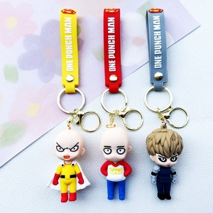 Phim hoạt hình anime một cú đấm siêu nhân qiyu đói Sói Silicone Búp Bê Móc Khóa Mặt dây chuyền Xe móc Khóa Nhẫn món quà nhỏ - Product Image 2