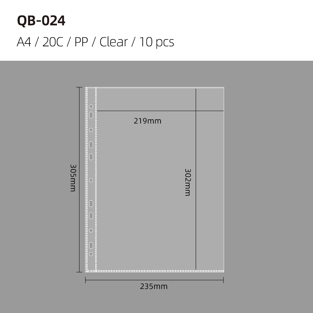 A4 - 1 pockets - 10 sheets / pack