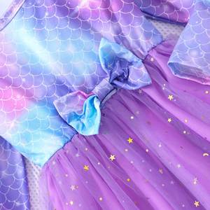 Nuevo Vestido de Princesa Sirena de Manga Larga para Niñas, Vestido de Tul de Hada para Niñas, Vestido de Fiesta para Niñas - Product Image 2