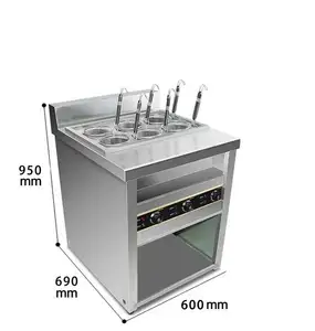 Fábrica de China 6 base Jet gas pasta cocina industrial fideos caldera máquina