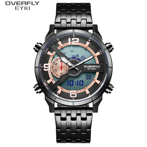 นาฬิกาข้อมืออเนกประสงค์ EYKI <span class=keywords><strong>OVERFLY</strong></span> แบบอนาล็อกและดิจิตอล แสดงเวลาสองระบบ สำหรับผู้ชาย - Product Image 6