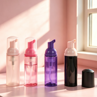Pompe Distributrice de Savon Liquide Moussant Colorée pour Bouteille – Emballage Pompe à Mousse pour Nettoyant Visage et Mousse Nettoyante