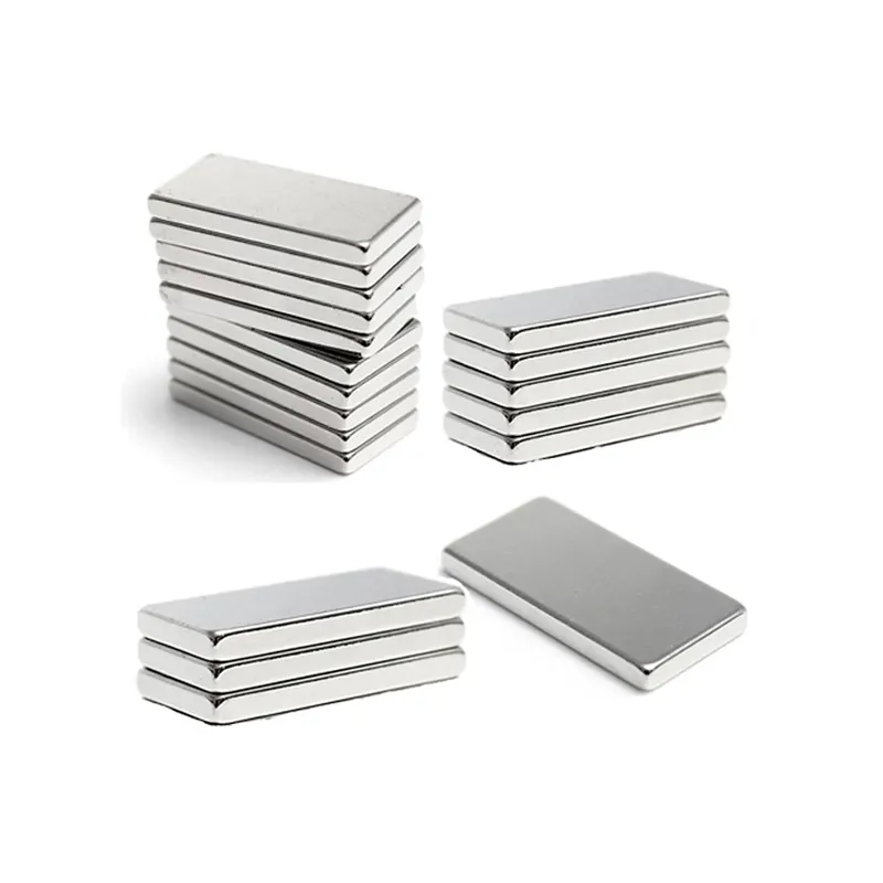 Magnet Neodymium persegi magnet neodymium N52 aaktif neodyme segi empat 20x10x2mm blok magnet untuk kulkas